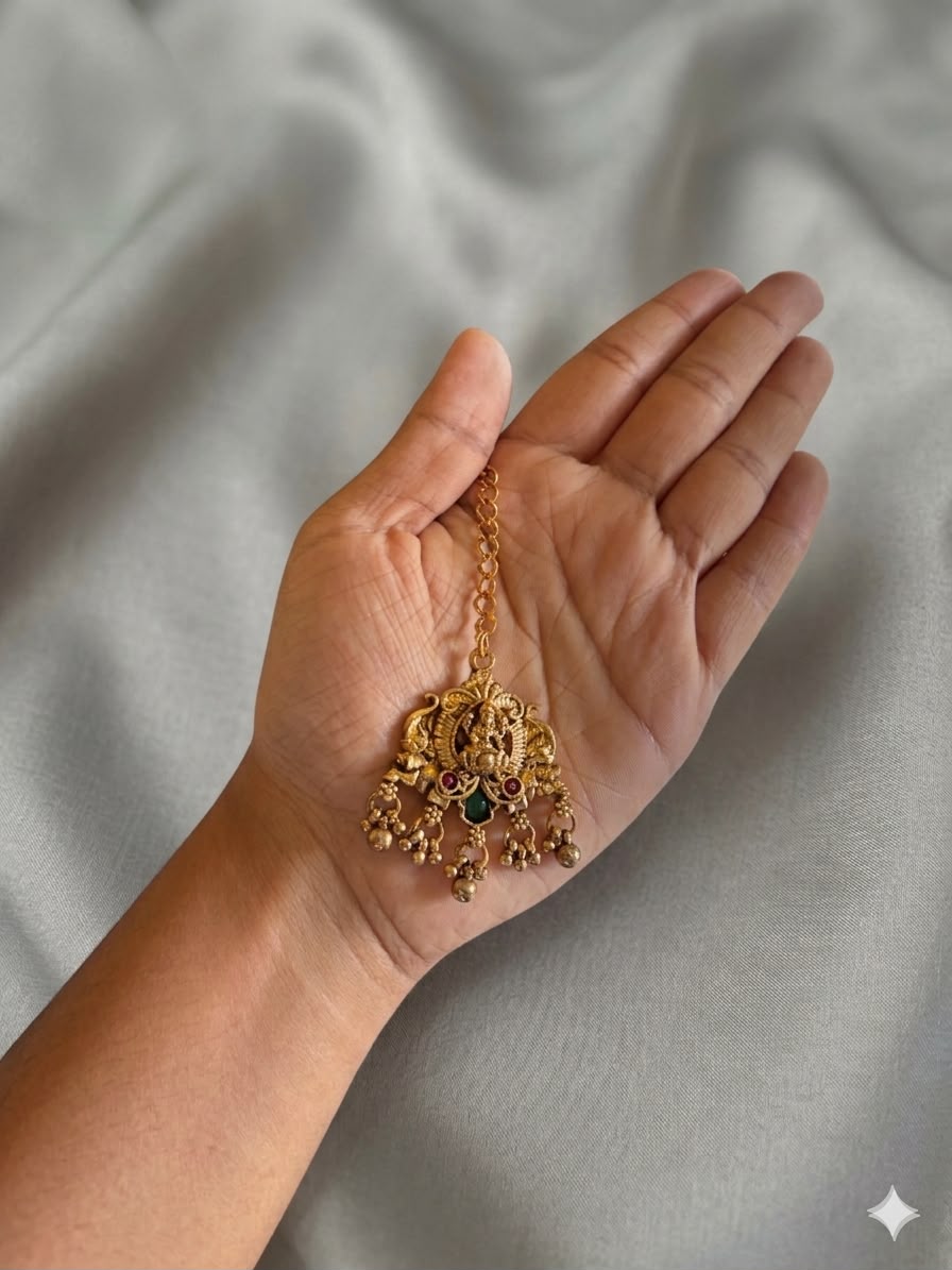 Temple Bridal Antique Jewellery Set - thumbnail 2