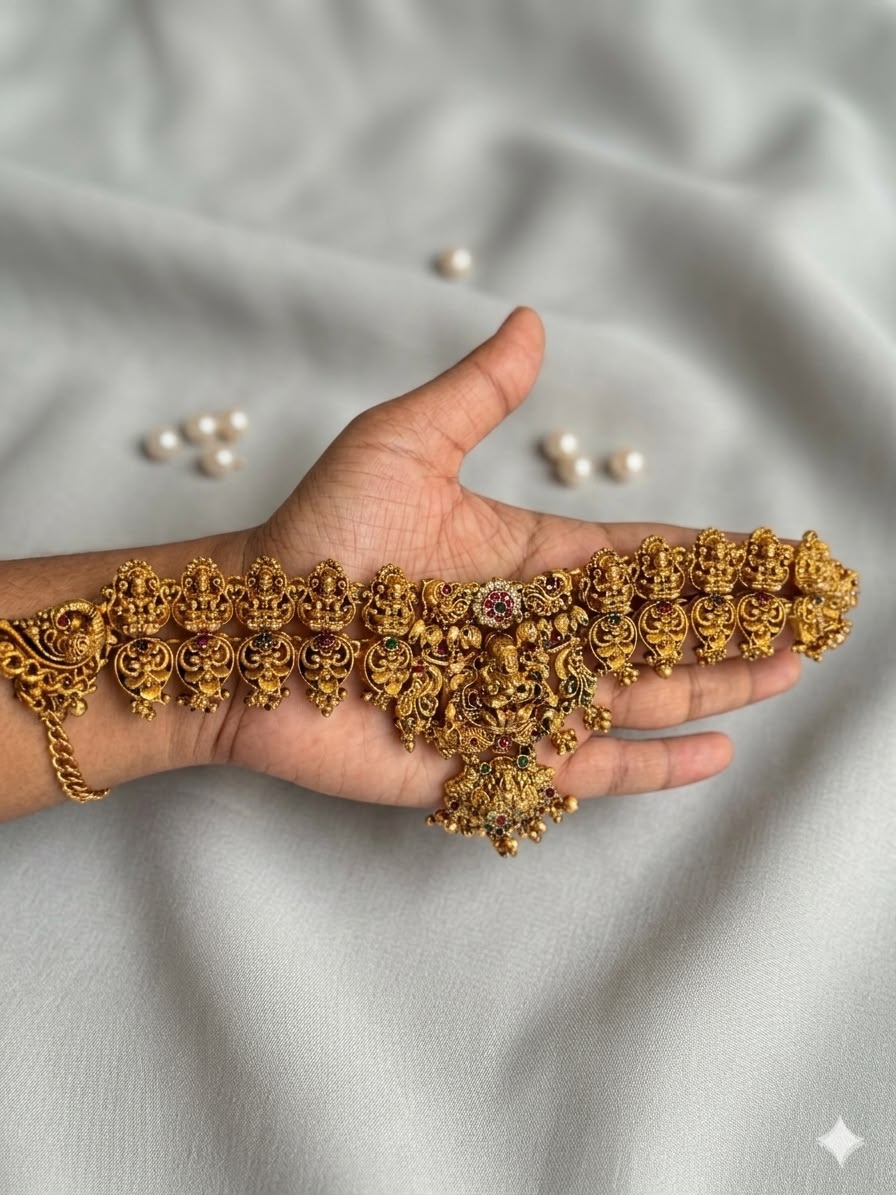 Royal Temple Bridal Jewellery Set - thumbnail 5
