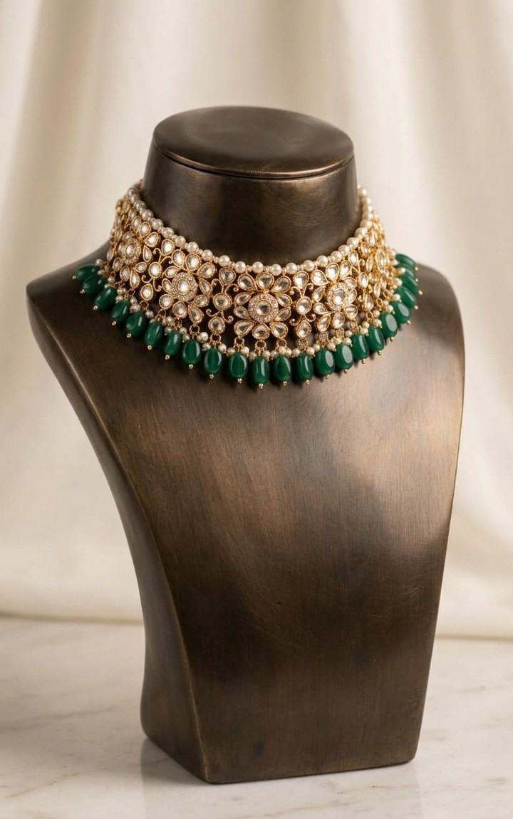 Emerald Heritage Kundan Choker