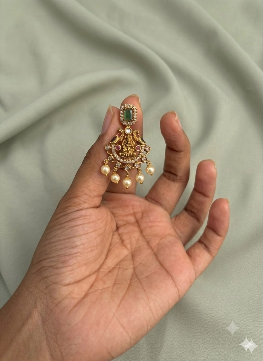 Temple Heritage Stone Necklace Set - thumbnail 2