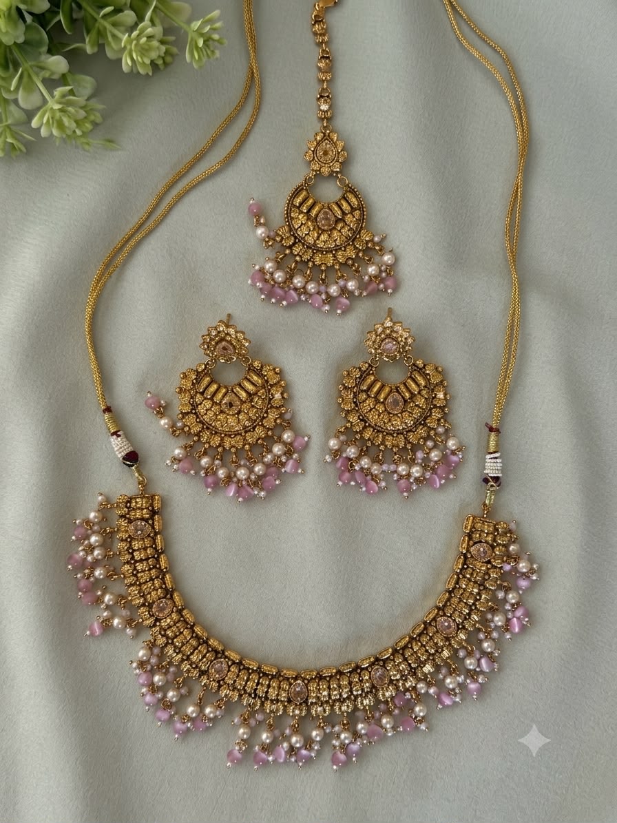 Royal Antique Choker Necklace Set