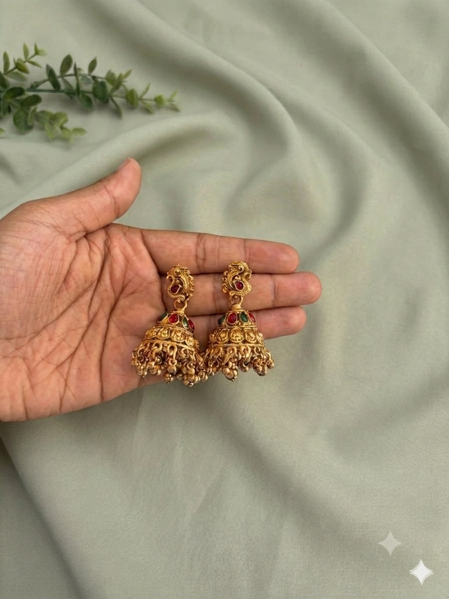 Temple Bridal Antique Jewellery Set - thumbnail 3