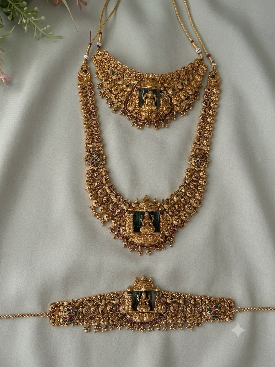 Temple Bridal Antique Jewellery Set