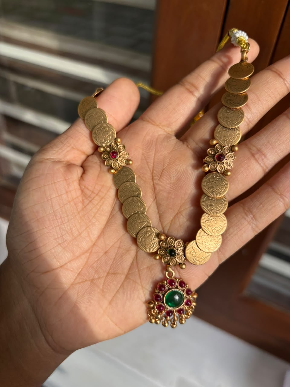 Traditional Antique Kasumala Pendant Necklace Set