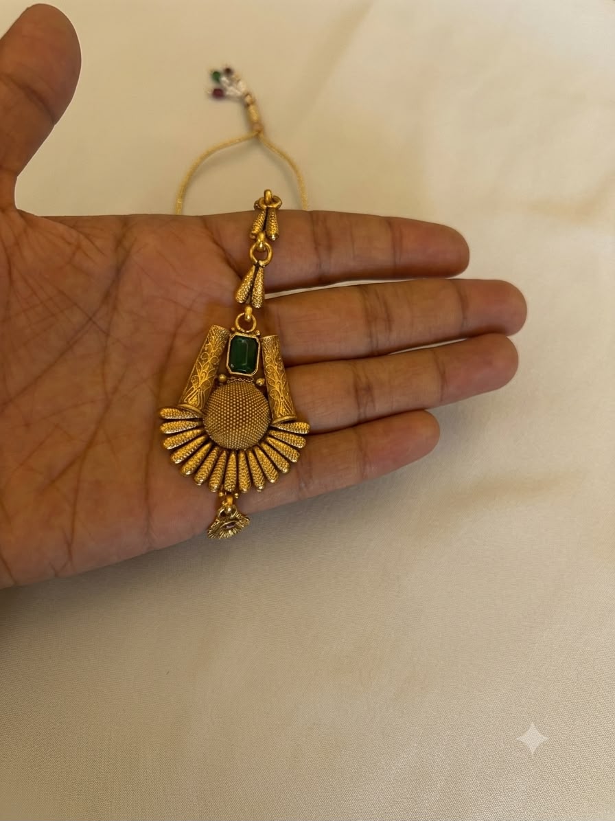 Antique Lotus Petal Bridal Choker Set - thumbnail 3