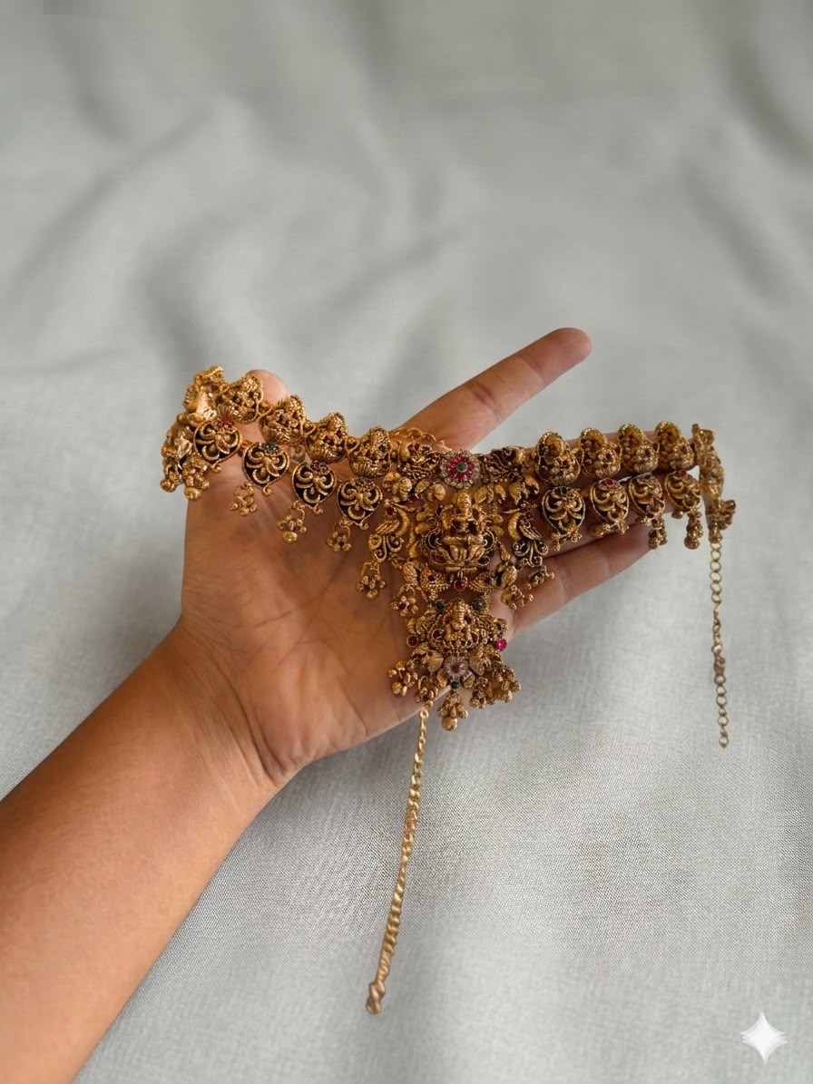 Royal Temple Bridal Jewellery Set - thumbnail 4